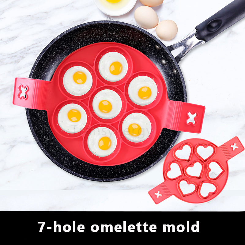 Food-Grade Silicone Fried Egg Ring Heat Resistant Circle