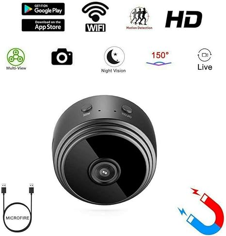 A9 Mini Camera – 1080p HD Wi‑Fi Security Cam with Magnetic Mount
