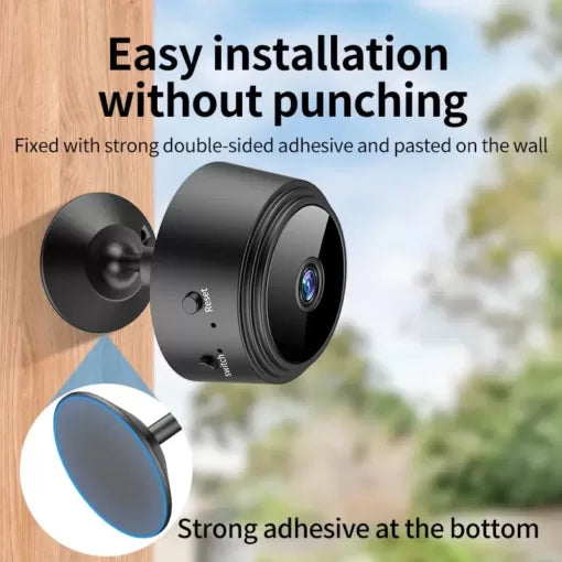A9 Mini Camera – 1080p HD Wi‑Fi Security Cam with Magnetic Mount