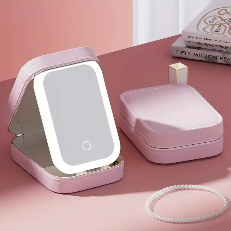 Portable Vanity Makeup Bag – Travel-Friendly Glam On-the-Go